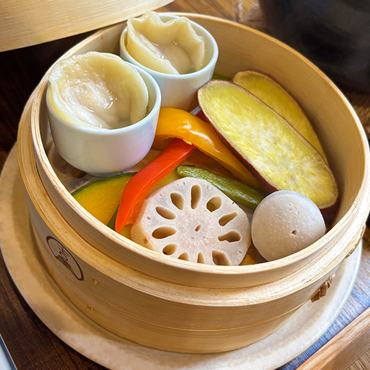 せいろ蒸しの彩り野菜